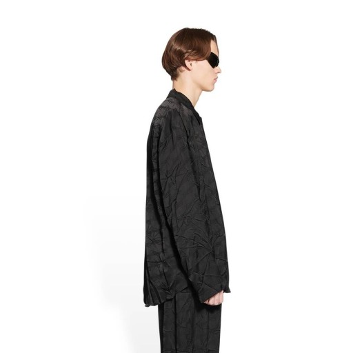 Men's Balenciaga Bb Monogram Minimal Shirts Black