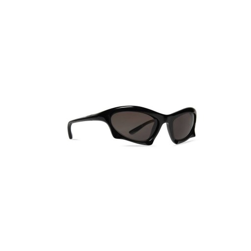 Men's Balenciaga Bat Rectangle Sunglasses Black