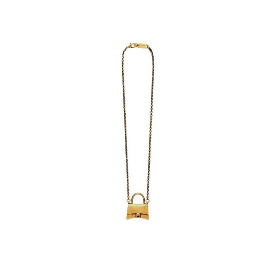 Women's Balenciaga Bag Necklace Jewelry Gold