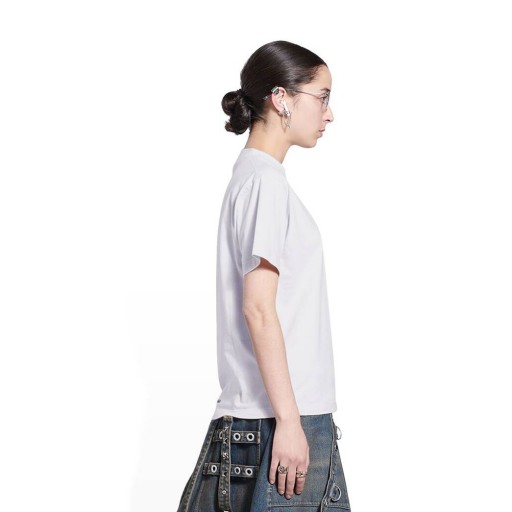 Women's Balenciaga Slime Medium Fit T Shirts White