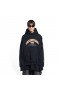 Men's Balenciaga Maison Balenciaga Wide Fit Hoodie Black