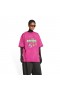 Women's Balenciaga 90 10 Large Fit T Shirts Dark Pink