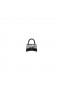 Women's Balenciaga Hourglass Chain Crocodile Embossed Mini Bag Black