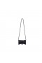 Women's Balenciaga Hourglass Crocodile Embossed Rhinestones Chain Strap Black