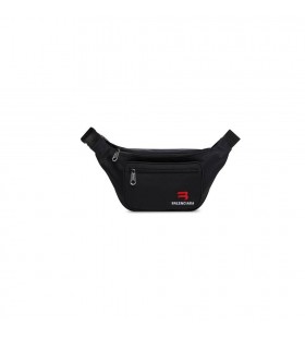 Men's Balenciaga Explorer Medium Embroidered Beltpack Belt Bags Black