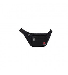 Men's Balenciaga Explorer Medium Embroidered Beltpack Belt Bags Black