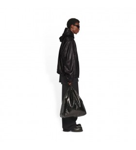 Men's Balenciaga Hoodie Oversized Hoodie Black
