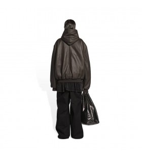 Men's Balenciaga Sporty B Taxi Blouson Jackets Brown