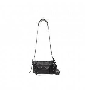 Men's Balenciaga Le Cagole Xs Flap Crossbody Bags Black