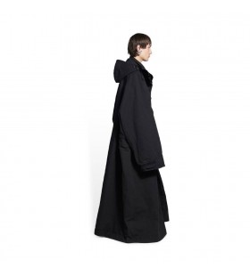 Men's Balenciaga Maxi Evening Parka Jackets Black