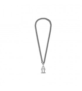 Men's Balenciaga Pride 22 Necklace Jewelry Silver