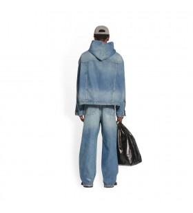 Men's Balenciaga Pull-over Jackets Blue