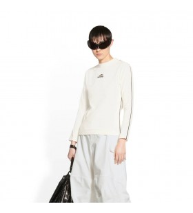 Women's Balenciaga 3b Sports Icon Piping Off T Shirts White