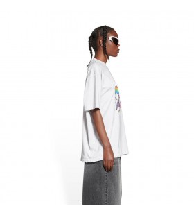 Women's Balenciaga 90 10 Large Fit Off T Shirts White