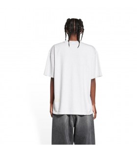 Women's Balenciaga 90 10 Large Fit Off T Shirts White