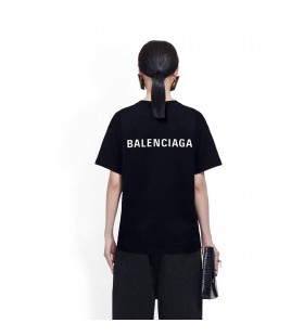Women's Balenciaga Balenciaga Large Fit T Shirts Black