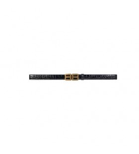 Women's Balenciaga Bb Hourglass Thin Belts Black