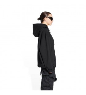 Women's Balenciaga Bb Paris Icon Medium Fit Hoodie Black