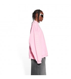 Women's Balenciaga Bb Paris Icon Oversized Hoodie Pink
