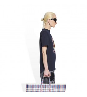 Women's Balenciaga College Small Fit T Shirts Blue