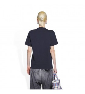 Women's Balenciaga College Small Fit T Shirts Blue