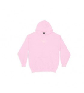 Women's Balenciaga Bb Paris Icon Medium Fit Hoodie Pink