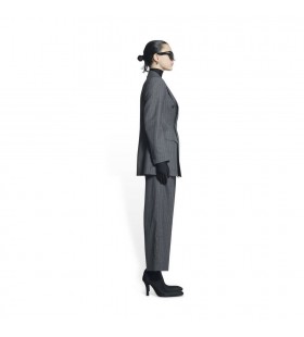 Women's Balenciaga Hourglass Blazer Jackets Grey