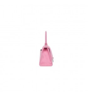 Women's Balenciaga Hourglass Small Denim Handbag Pink