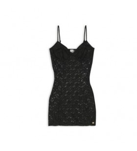 Women's Balenciaga Short Lace Dress Skirts Black