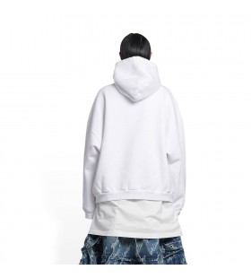 Women's Balenciaga Slime Wide Fit Hoodie White