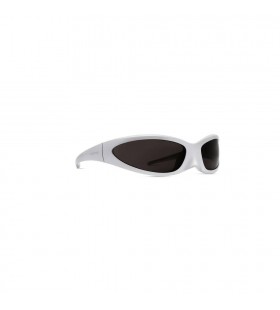 Women's Balenciaga Skin Cat Sunglasses Silver