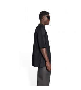 Women's Balenciaga 3b Sports Icon Flat T Shirts Black