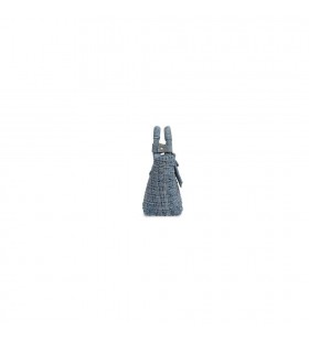 Women's Balenciaga Bistro Xs Basket With Strap Tote Bags Blue