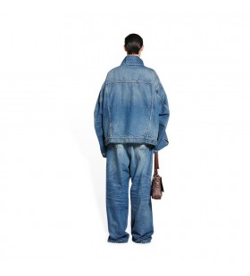 Women's Balenciaga Twisted Sleeve Jackets Blue