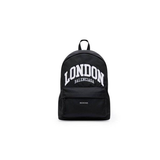 Os homens da Balenciaga Cidades de Londres Explorer Mochilas Preto