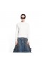 Mulheres Balenciaga Balenciaga de Volta Hem Diminuído Capuz Branco