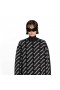 Mulheres Balenciaga Mini por Todo o lado Logotipo da Camisola de Malha Preto