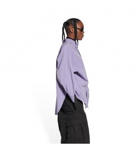 Mulheres Balenciaga Bb Corp Swing Torcida Camisa Tops Roxo