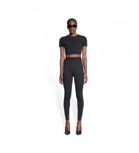 Women's Balenciaga Crop Tops Black