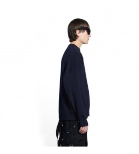 Mulheres Balenciaga Unidade Camisola de Malha Indigo