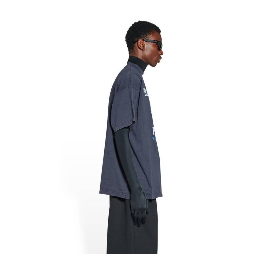 Férfi Balenciaga Egyetemi Címer póló Kék
