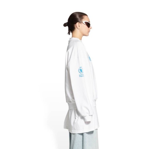 A nők Balenciaga Wfp Rendszeres Fit Kapucnis Fehér