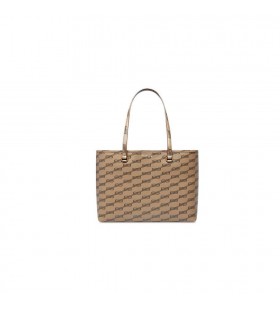 Férfi Balenciaga Aláírás Közepes Kelet-nyugati Bb Monogram Bevonatú Vászon Tote Bags Bézs