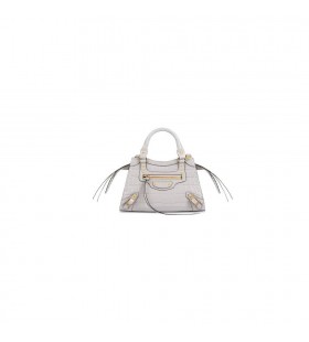 A nők Balenciaga Neo Klasszikus Krokodil Mintás Mini Táska Szürke