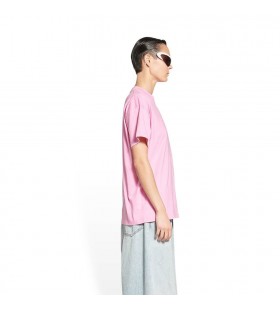 A nők Balenciaga Bb Párizs Ikon Közepes Fit póló Rózsaszín