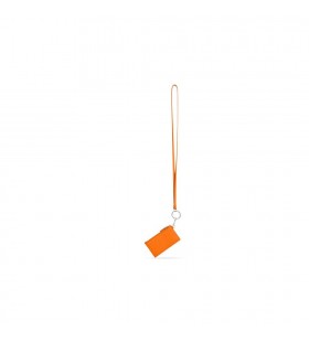 Bhfear Balenciaga Cárta Airgid Cás Ar Keychain sealbhóirí cárta Orange