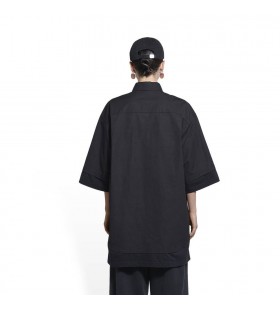 Mban Balenciaga Bb Deilbhín Layered Léine Tops Dubh