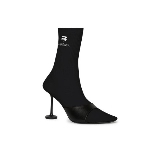 Donna Balenciaga Calzino 90mm Stivali Nero
