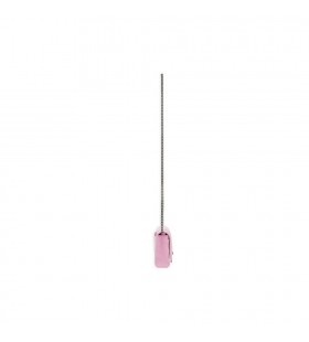 Donna Balenciaga Clessidra Con Catena Denim Portafogli Rosa