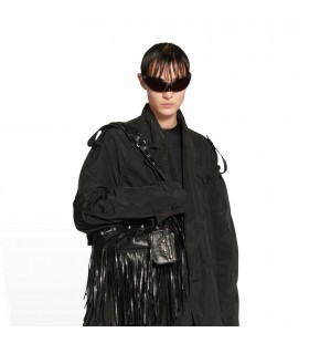 Donna Balenciaga Le Cagole Xs Frange Borse a Spalla Nero